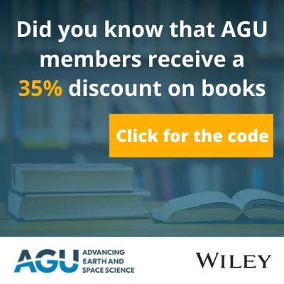 Did you know AGU members receive a 35% discount on books? Click here to learn more